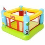 BESTWAY Fisher Price Φουσκωτό Κάστρο με Τραμπολίνο Bouncetastic 175x173x135cm για Ασφαλές & Διασκεδαστικό Παιχνίδι για Ατελείωτο Χοροπήδημα