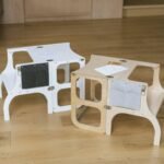 STEP’n’SIT® Montessori Βοηθητικός Πύργος και Τραπέζι 2 σε 1 Μετατρέψιμο Έπιπλο για Παιδιά 18+ Μηνών Άσπρο - Image 5