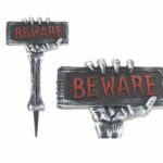 Αποκριάτικη Πινακίδα Τρόμου “BEWARE” Halloween
